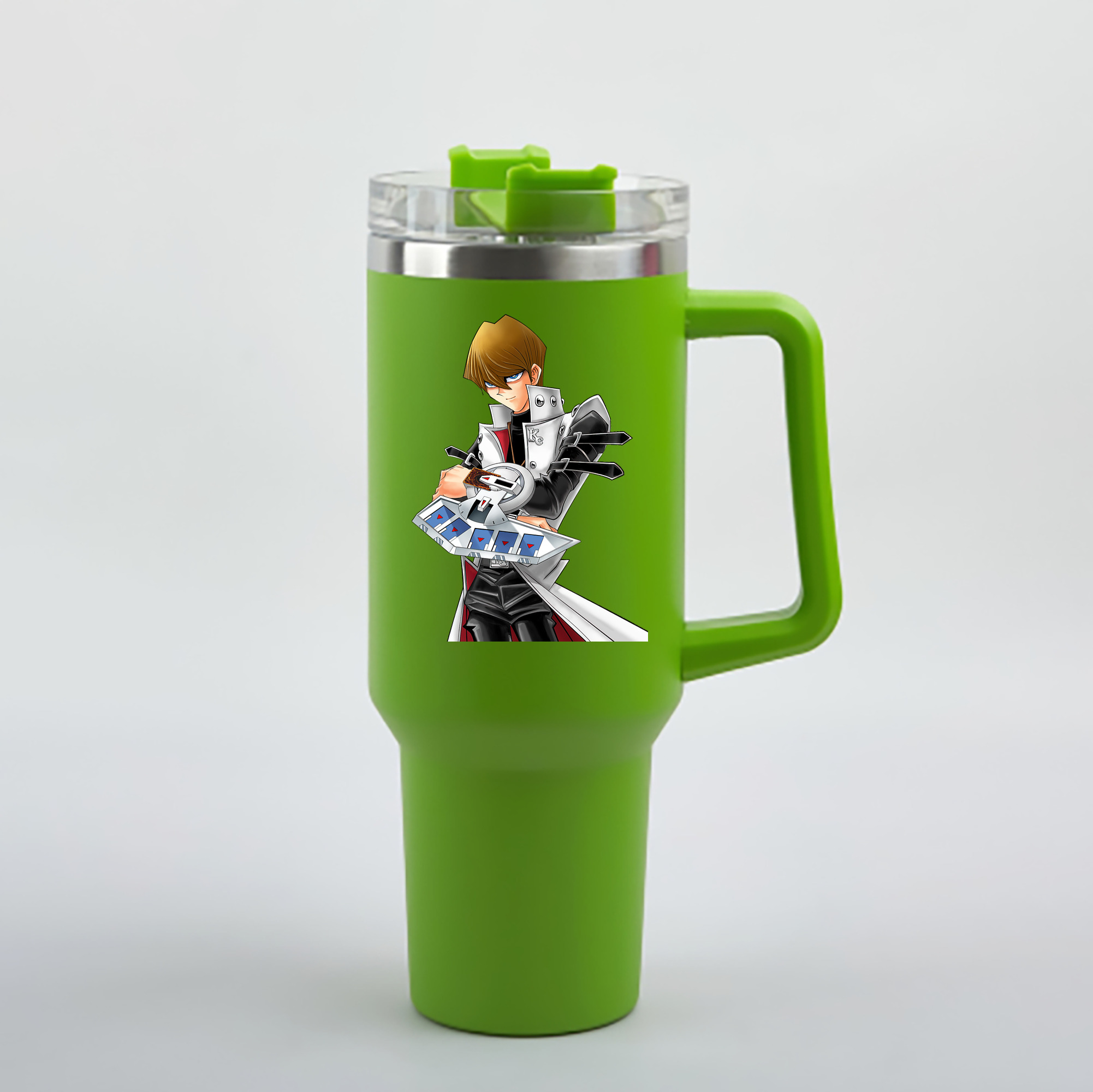 （画像用） 遊☆戯☆王 Yu-Gi-Oh! 1200mL車用タンブラー - クリスタルステッカー（プラスチックストロー付き）